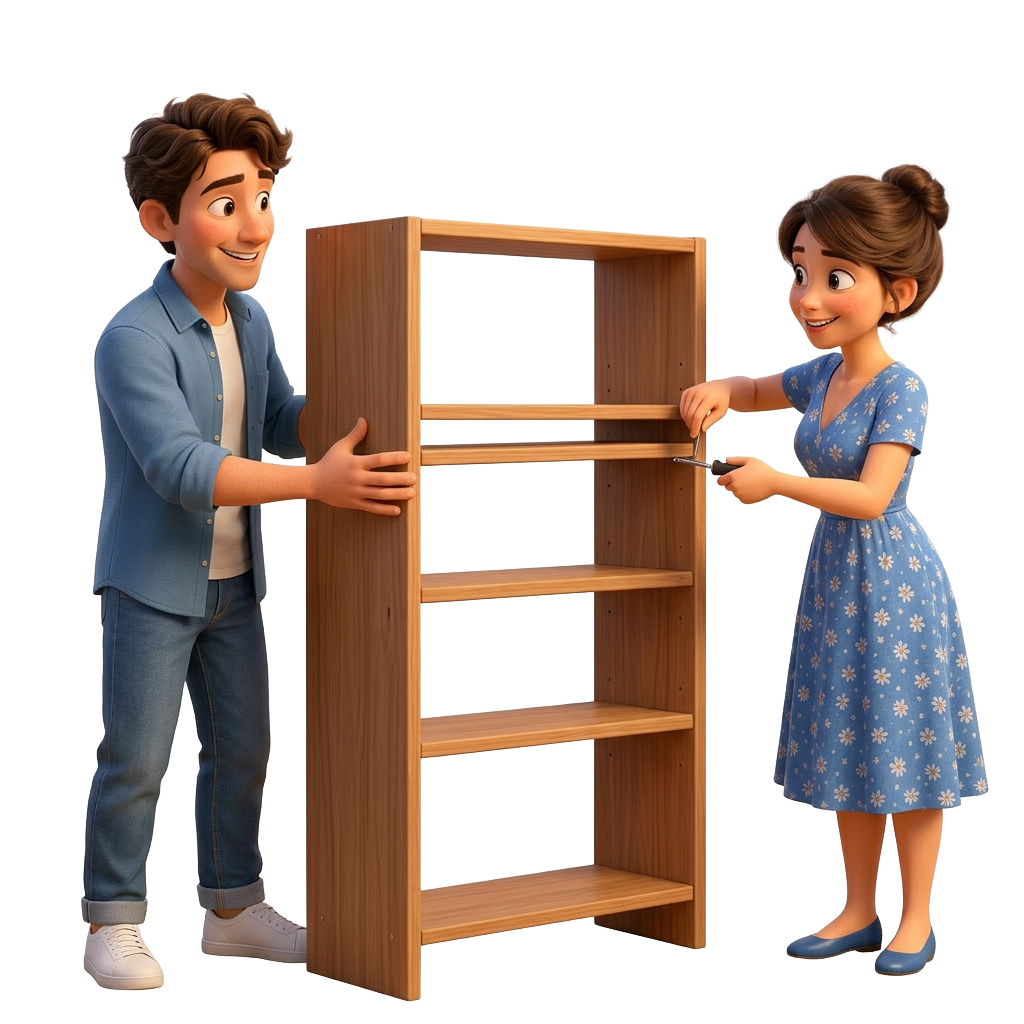 Illustration de voisins qui s'entraident au quotidien